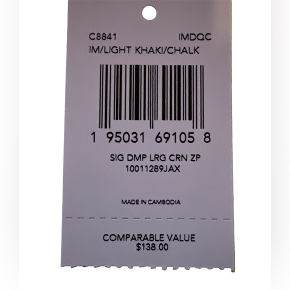 Coach wristlet NWT light khaki/ chalk - Picture 2 of 2